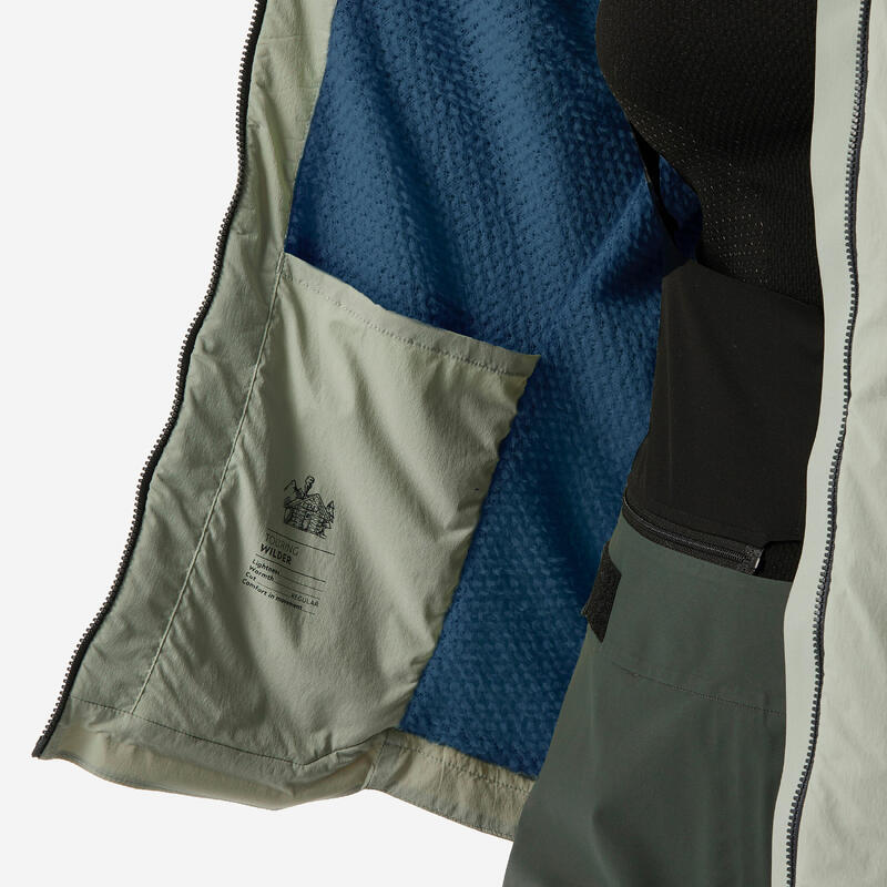 Veste de ski de randonnée polartec alpha  (chaud/respirant) femme, wilder, kaki