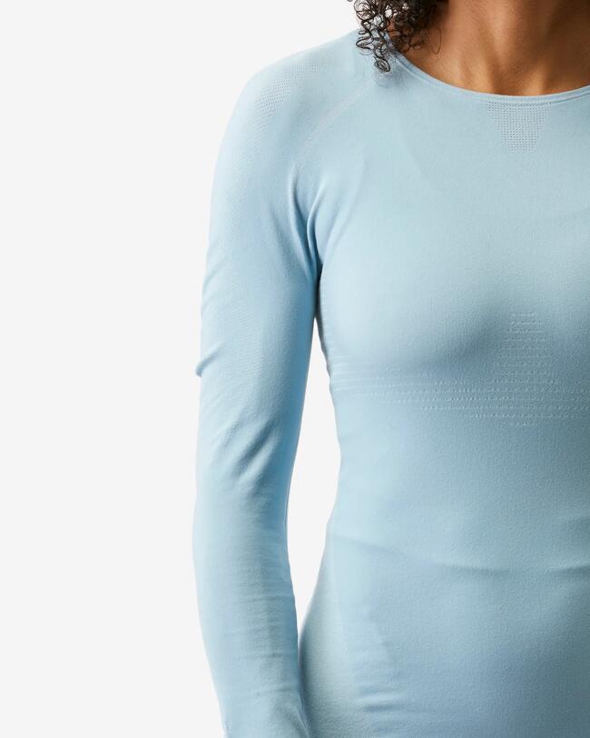 Camisola Térmica de Ski Ultrarrespirável Mulher BL 980 Seamless Azul-claro