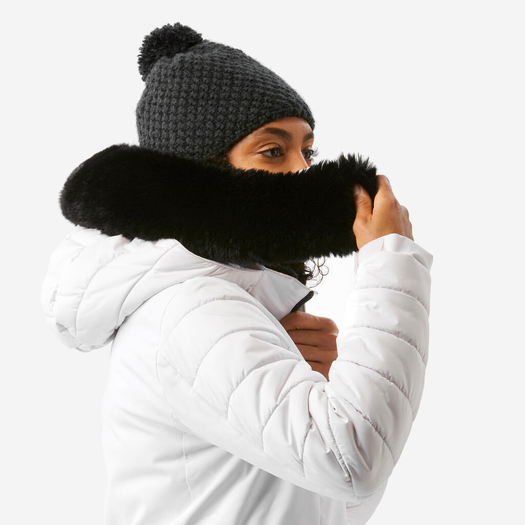 Teget ženska jakna za skijanje 100 WARM