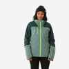 500 SPORT Women's waterproof and durable ski jacket - green