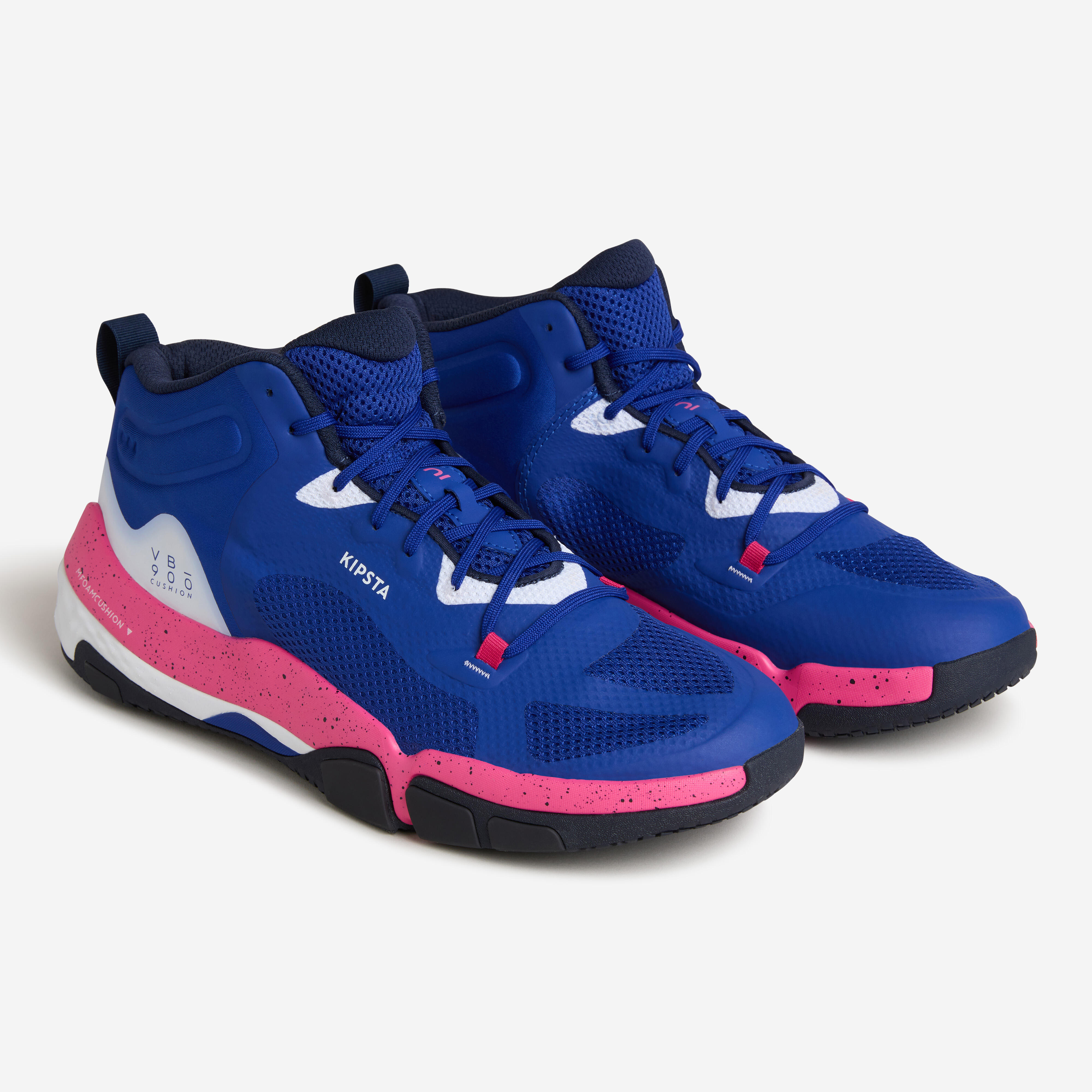 Unisex Volleyball Shoes VB900 Cushion Mid Blue Decathlon