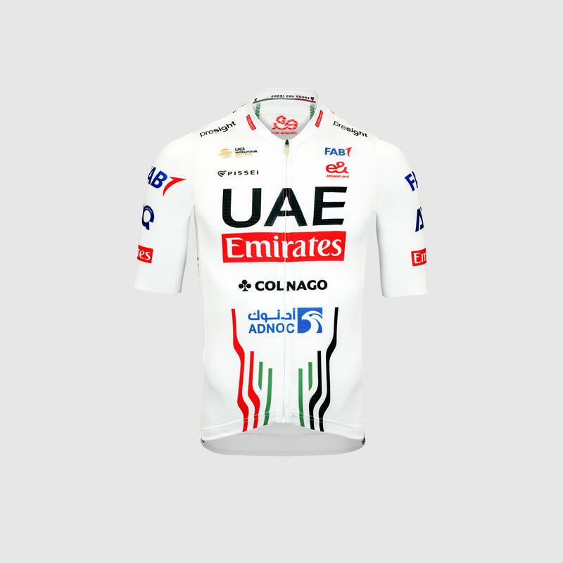 Maillot ciclismo manga corta hombre UAE Team Emirates 2024 Decathlon