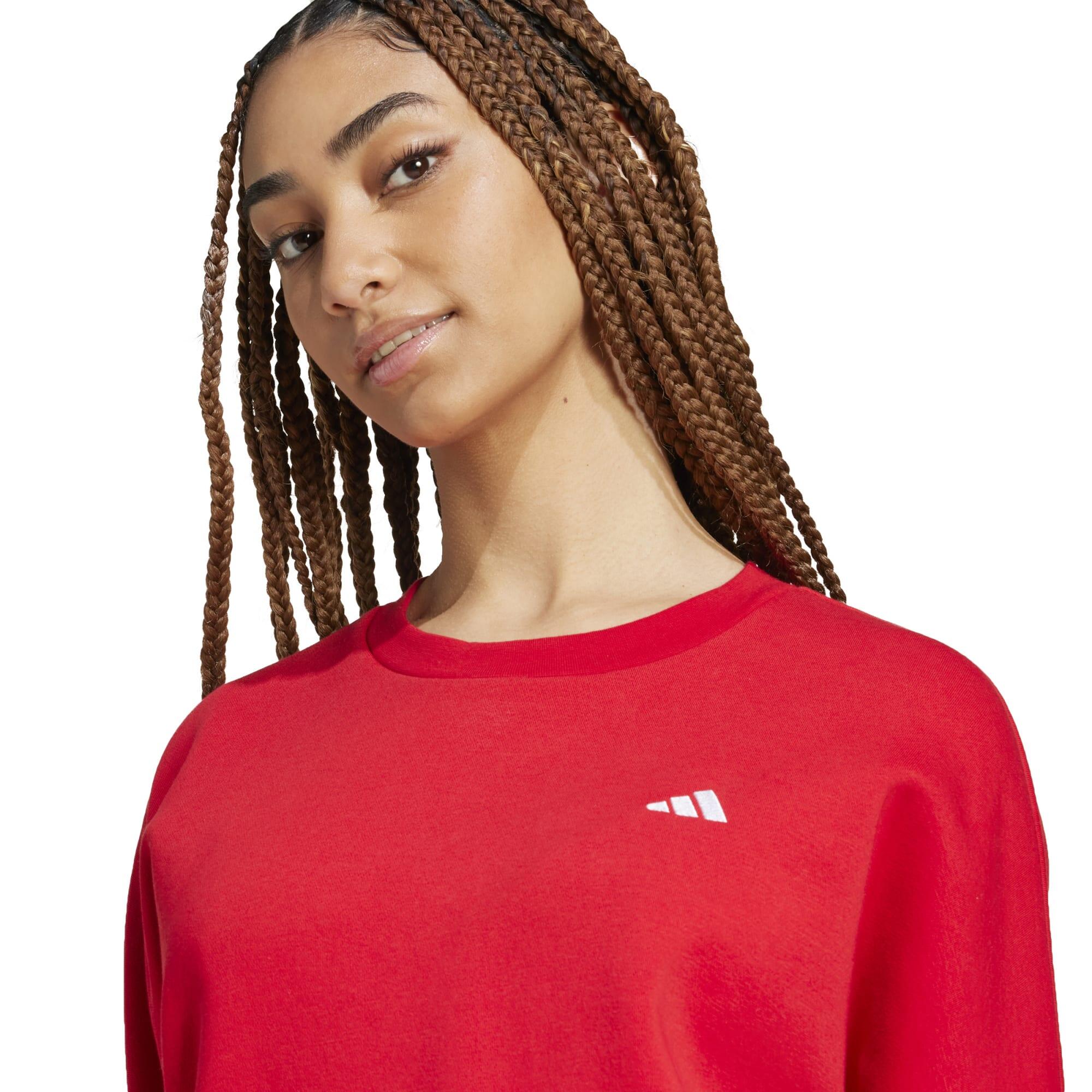 Sweat Adidas femme - rouge 2/4
