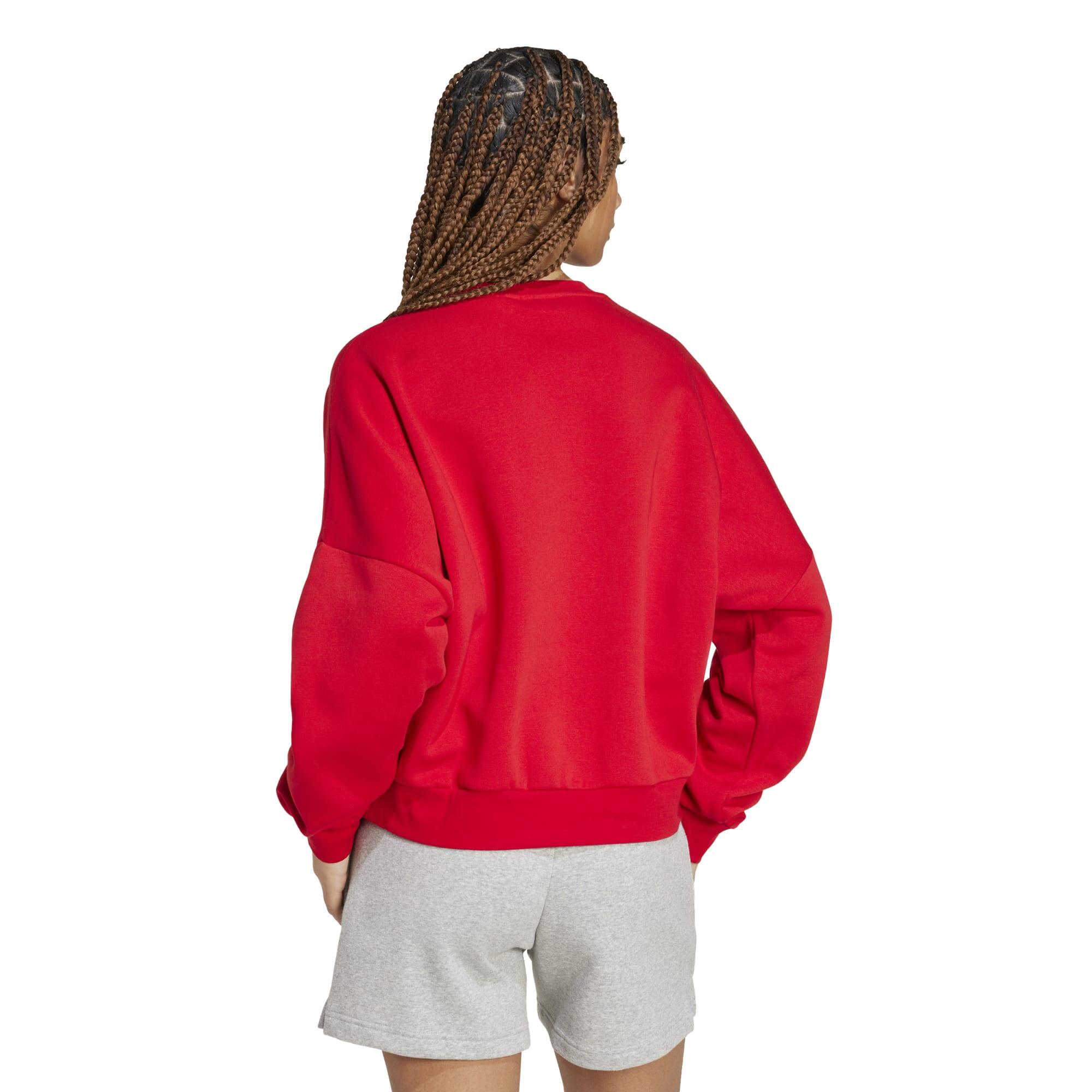 Sweat Adidas femme - rouge 3/4