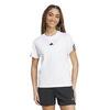 T-shirt imprimé 3 bandes Adidas femme - blanc