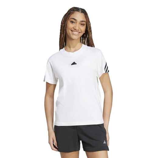 
      Women's 3 Stripe Printed T-Shirt - White
  