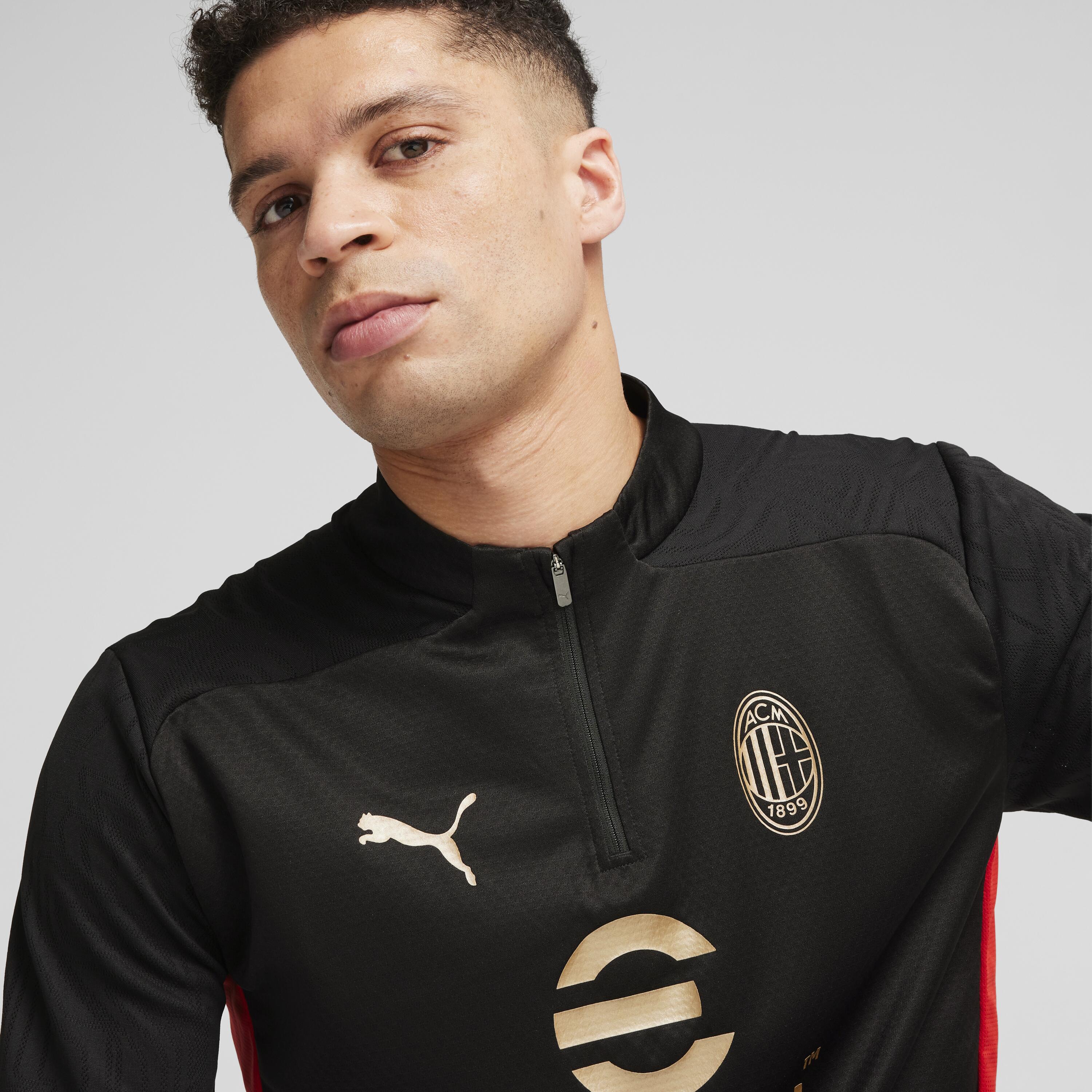 Felpa allenamento calcio adulto AC MILAN PUMA Decathlon