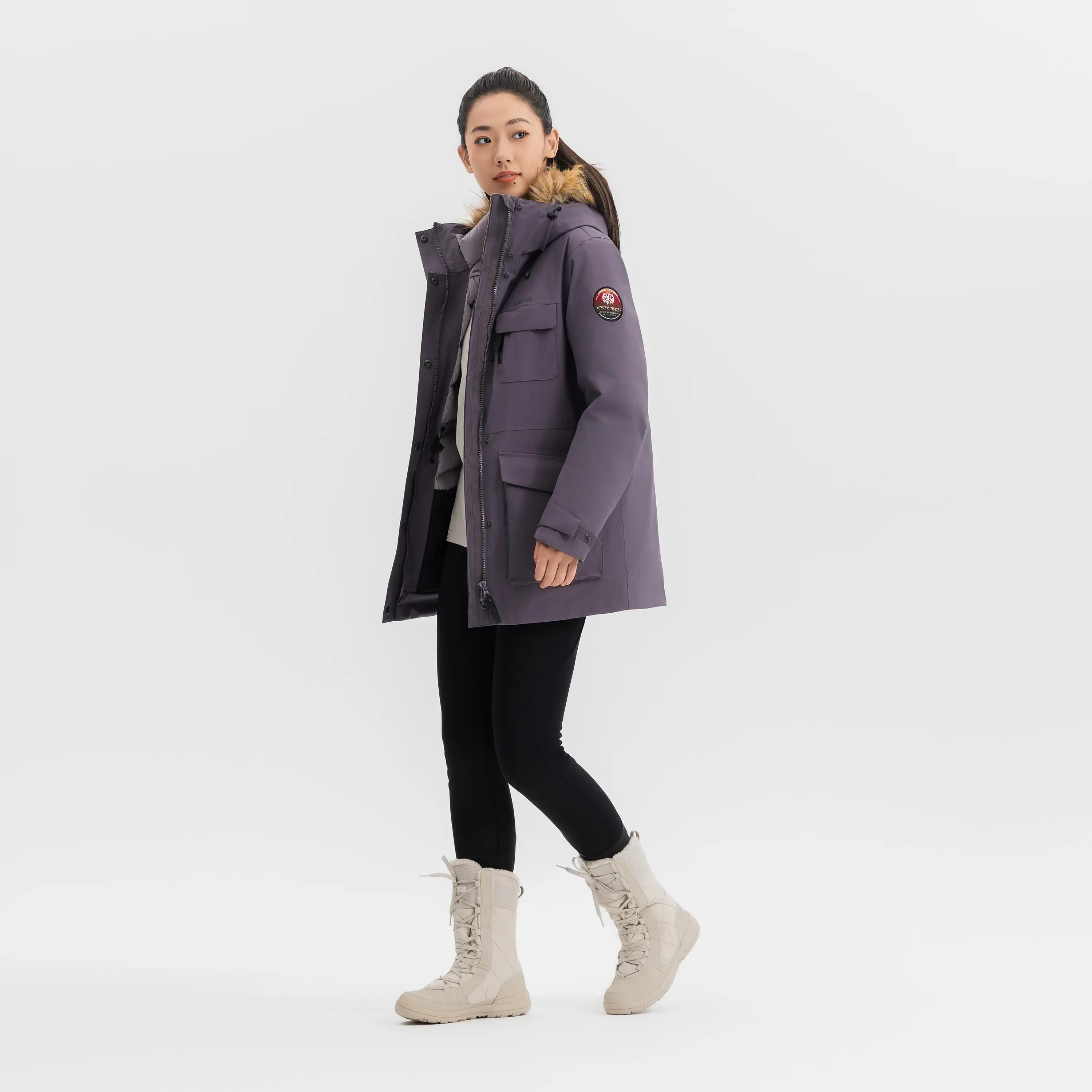 Women Ultra Warm Goose Down Parka Jacket, Upto -15°C -  4