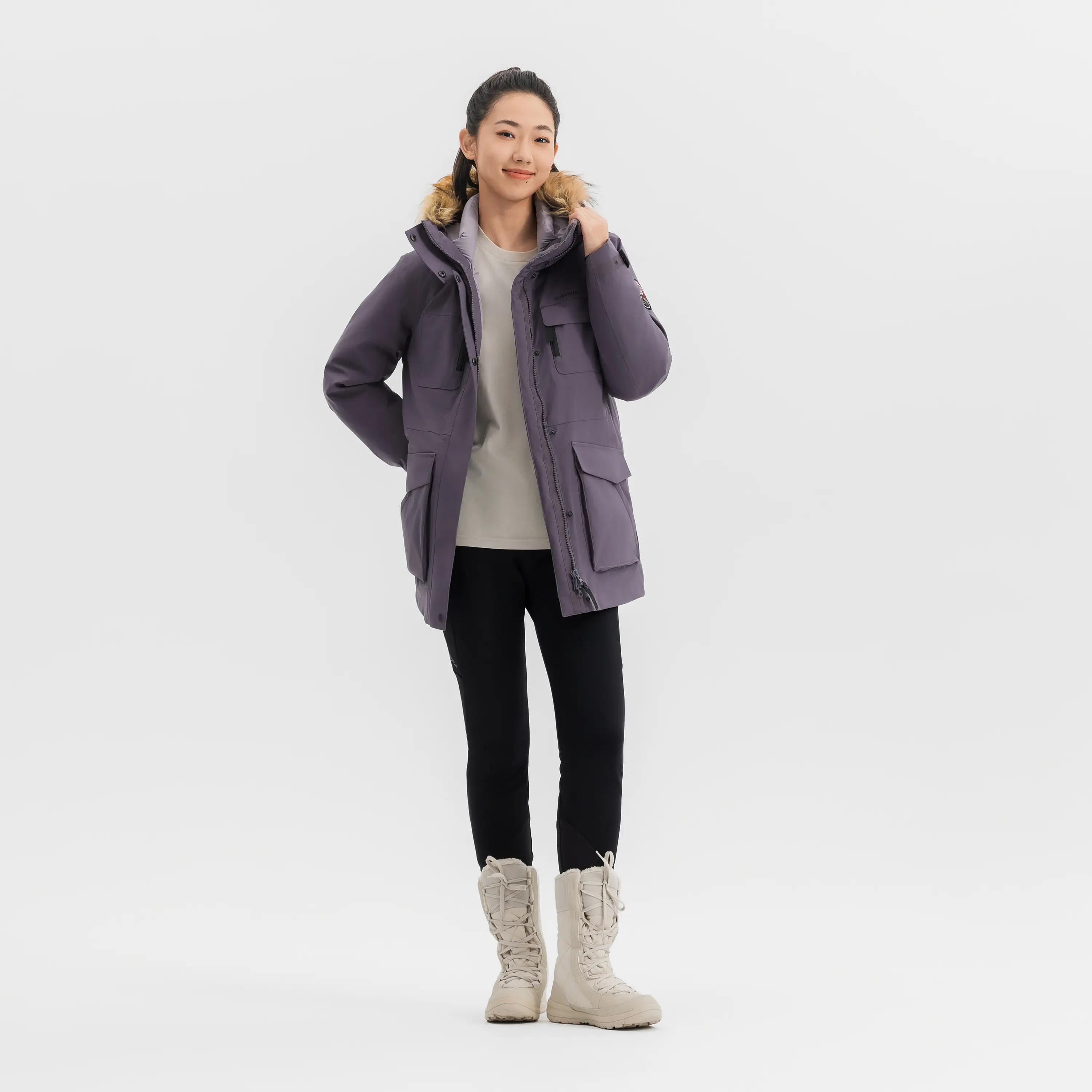 Women Ultra Warm Goose Down Parka Jacket, Upto -15°C -  5