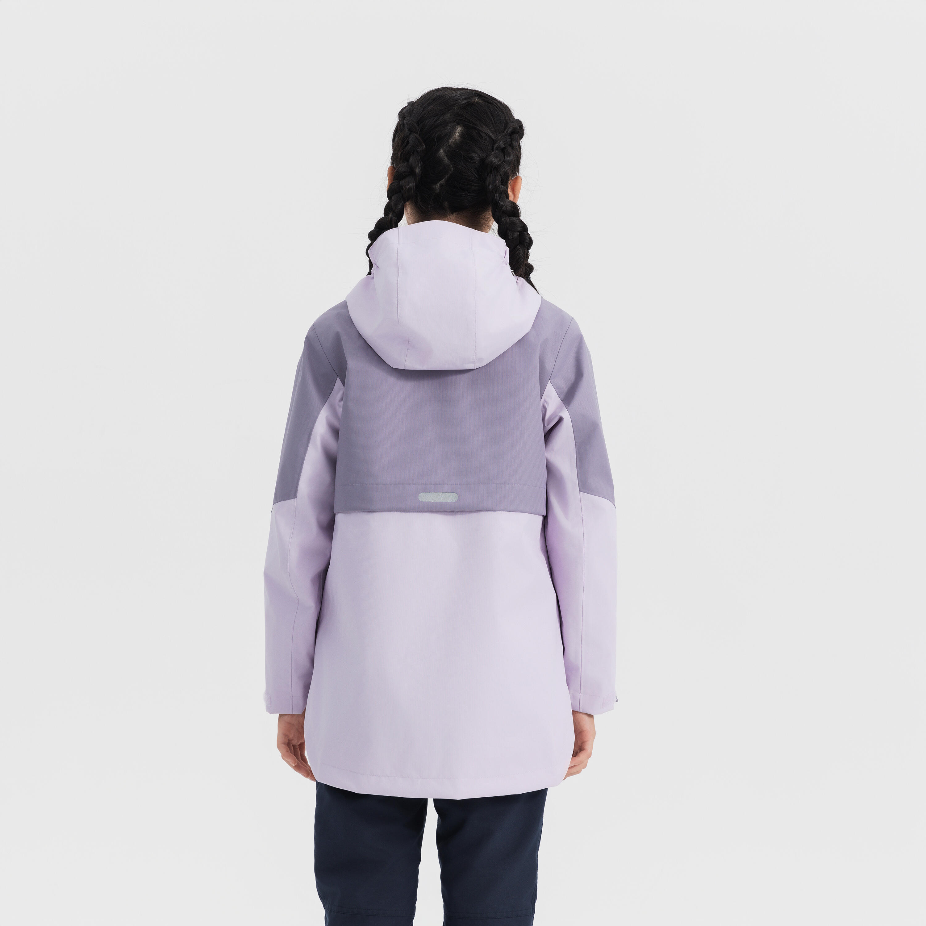 Junior 3 in 1 Winter Jacket SH500 Fleece - fleece Purple