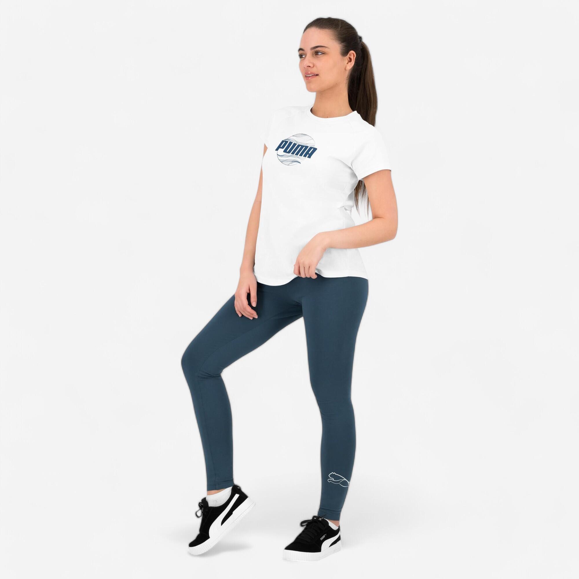 Dámske legíny Puma modro-sivé XL