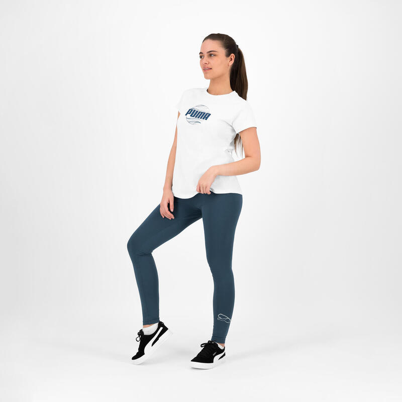 Fitnesslegging voor dames blauwgrijs