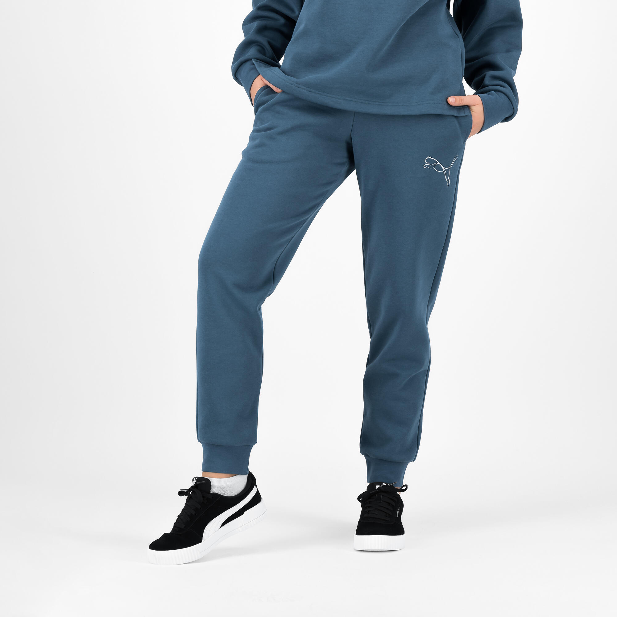 Puma Jogginghose Damen grun Decathlon