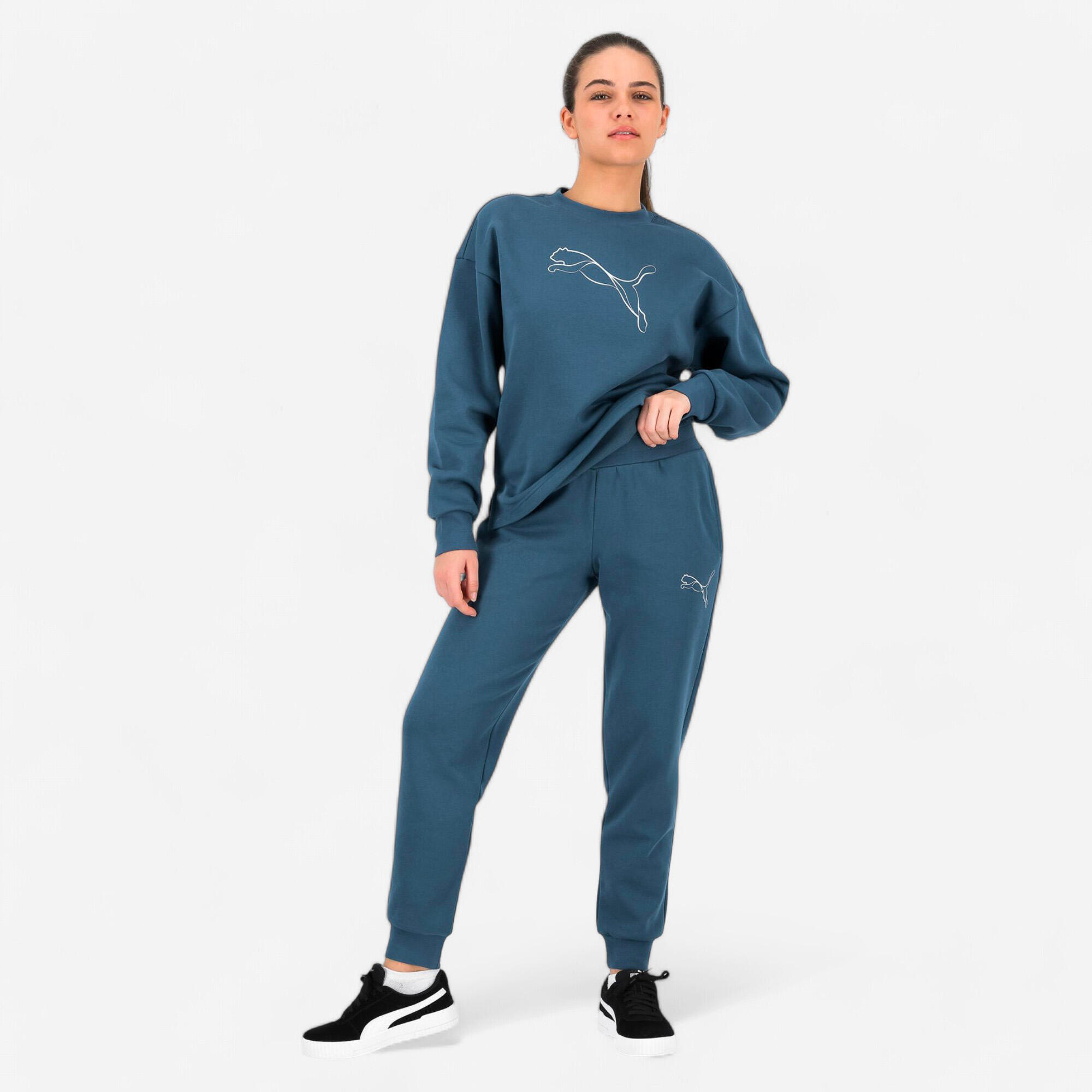 Pantalon jogging Puma femme vert