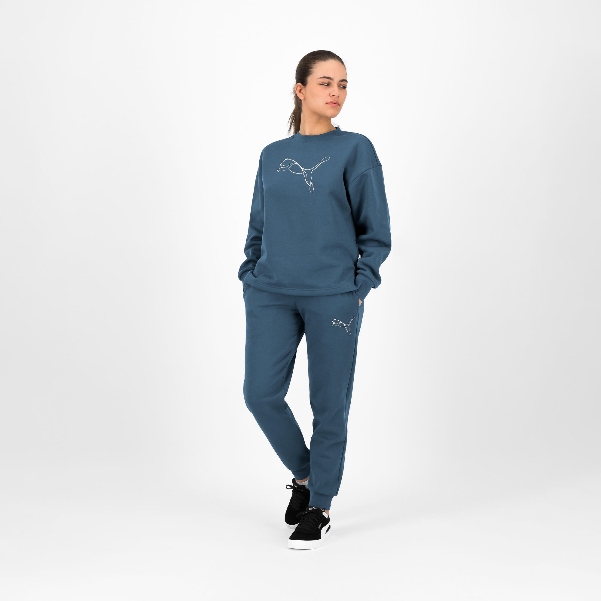 Women's logo sweatshirt Puma - green