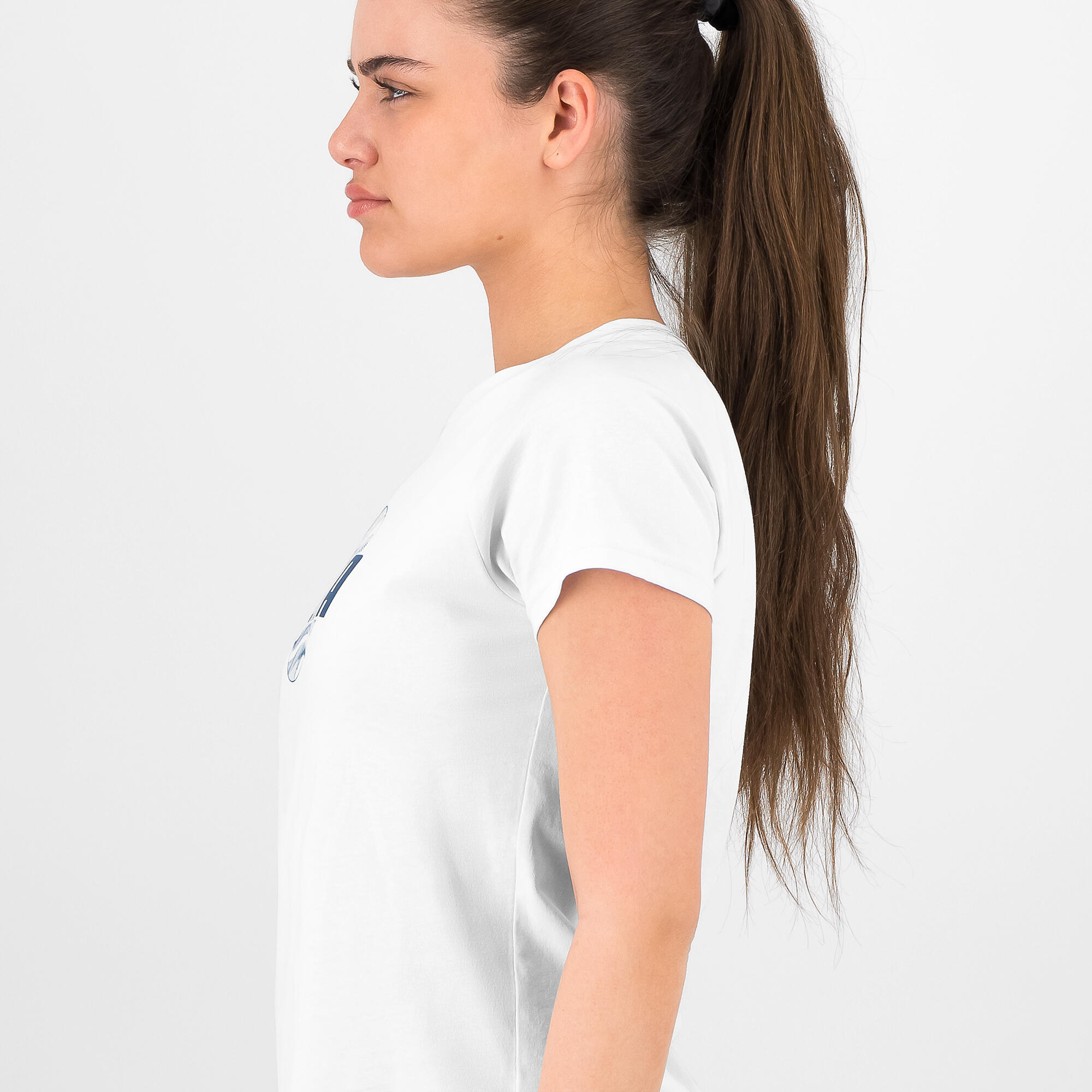 Tee shirt imprimé logo Puma femme - bleu 3/6