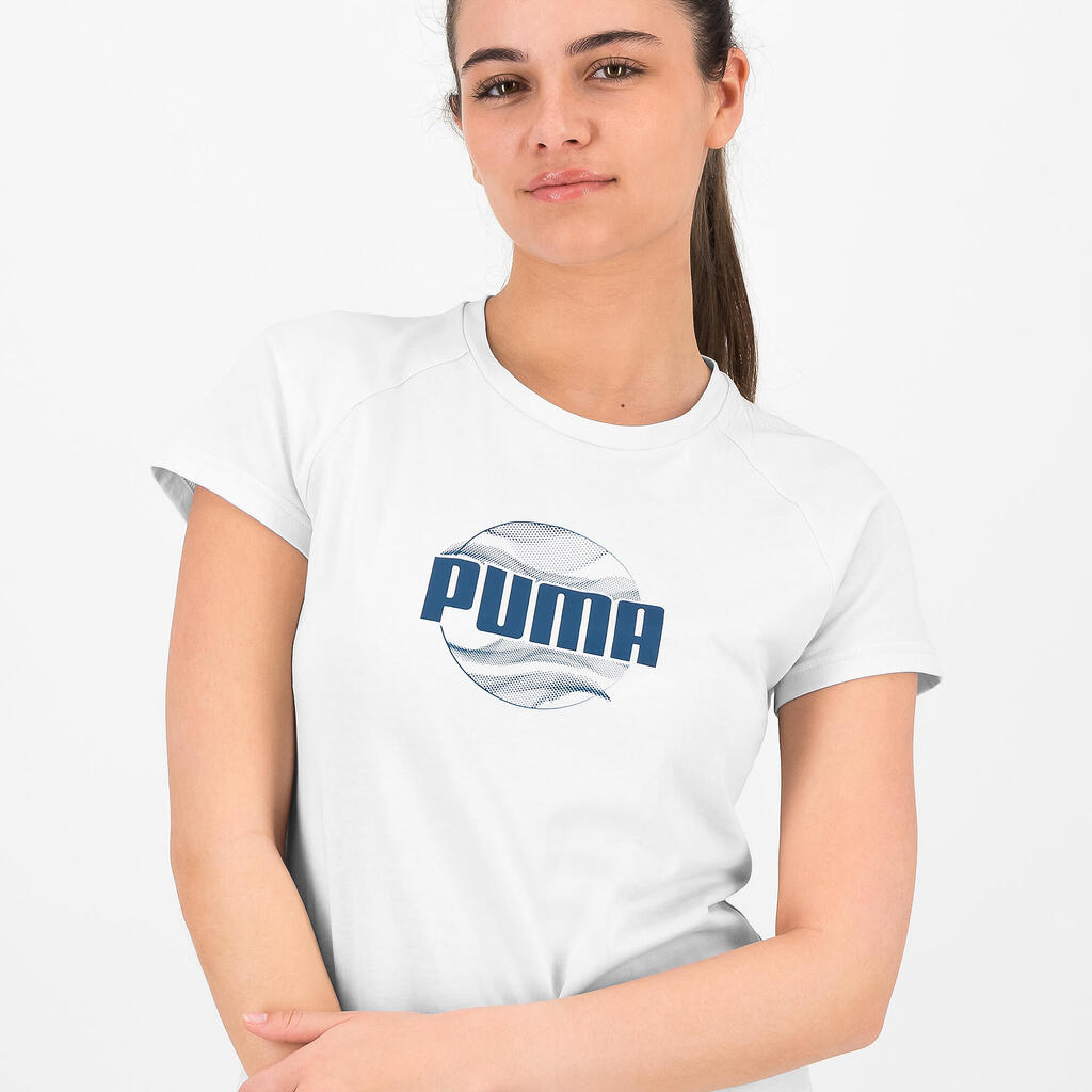 Women's Logo Printed T-Shirt - Blue