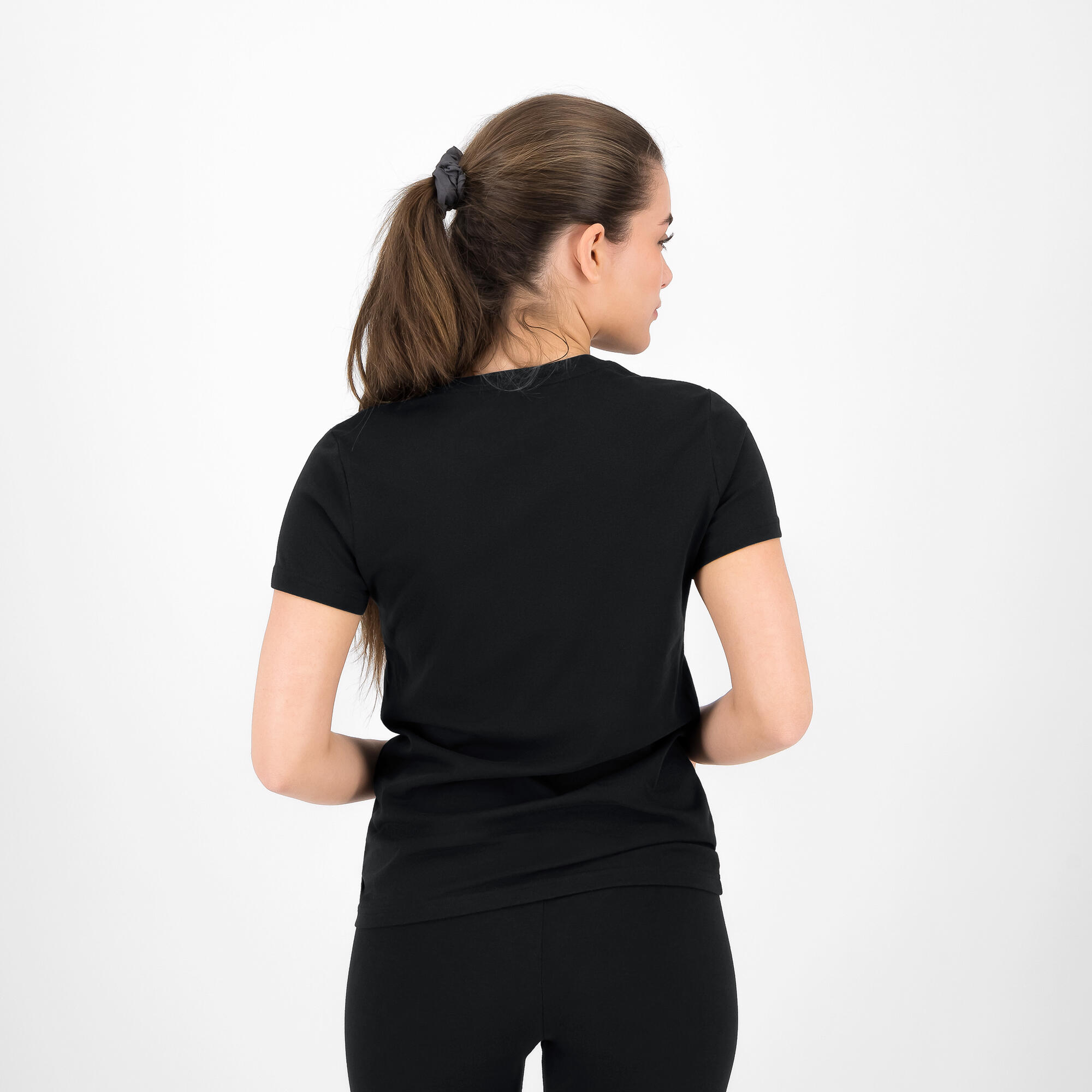 Tee shirt imprimé logo Puma femme - noir 4/6