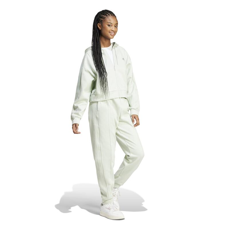 Ensemble met trainingspak en crop Adidas voor dames - groen