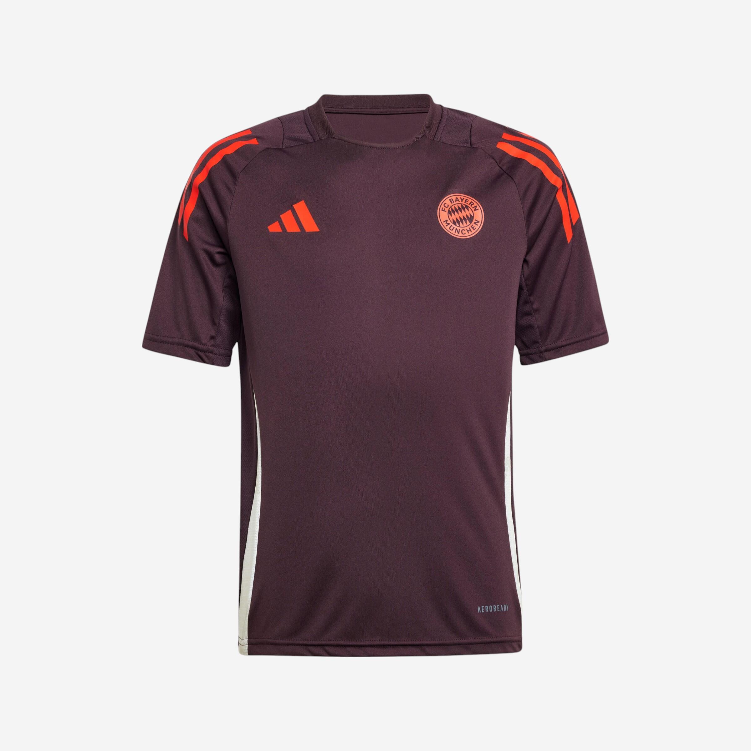 Adidas - Maillot D'entraînement Fc Bayern Enfant 24/25 - Maillot Manches Courtes - Football / Futsal / Sepak - - 6 À 8 Ans - Decathlon