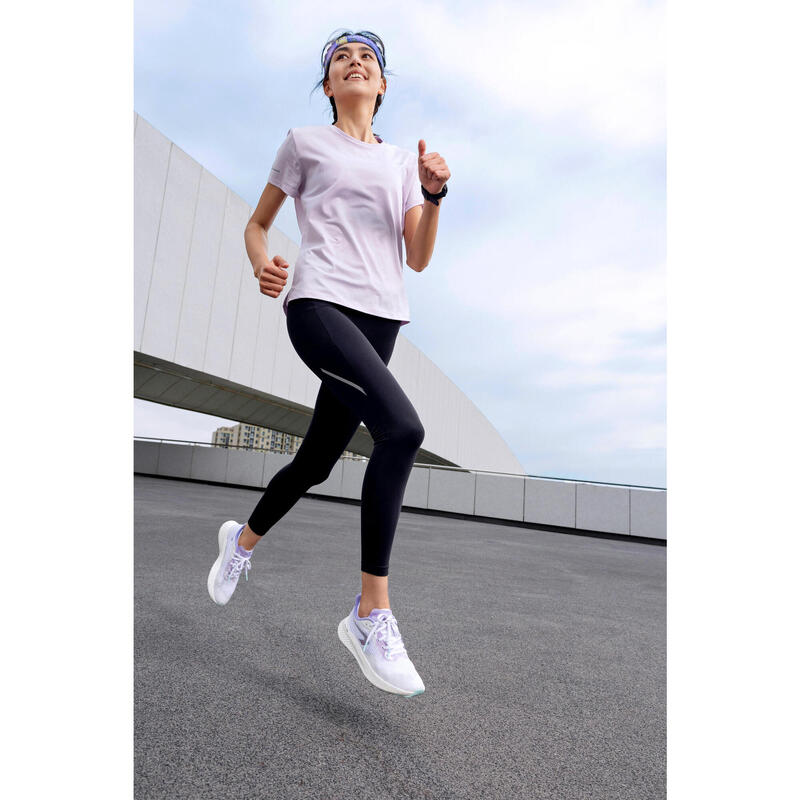 TRICOU RESPIRANT alergare Jogging KIPRUN Run 500 Dry Mov Damă