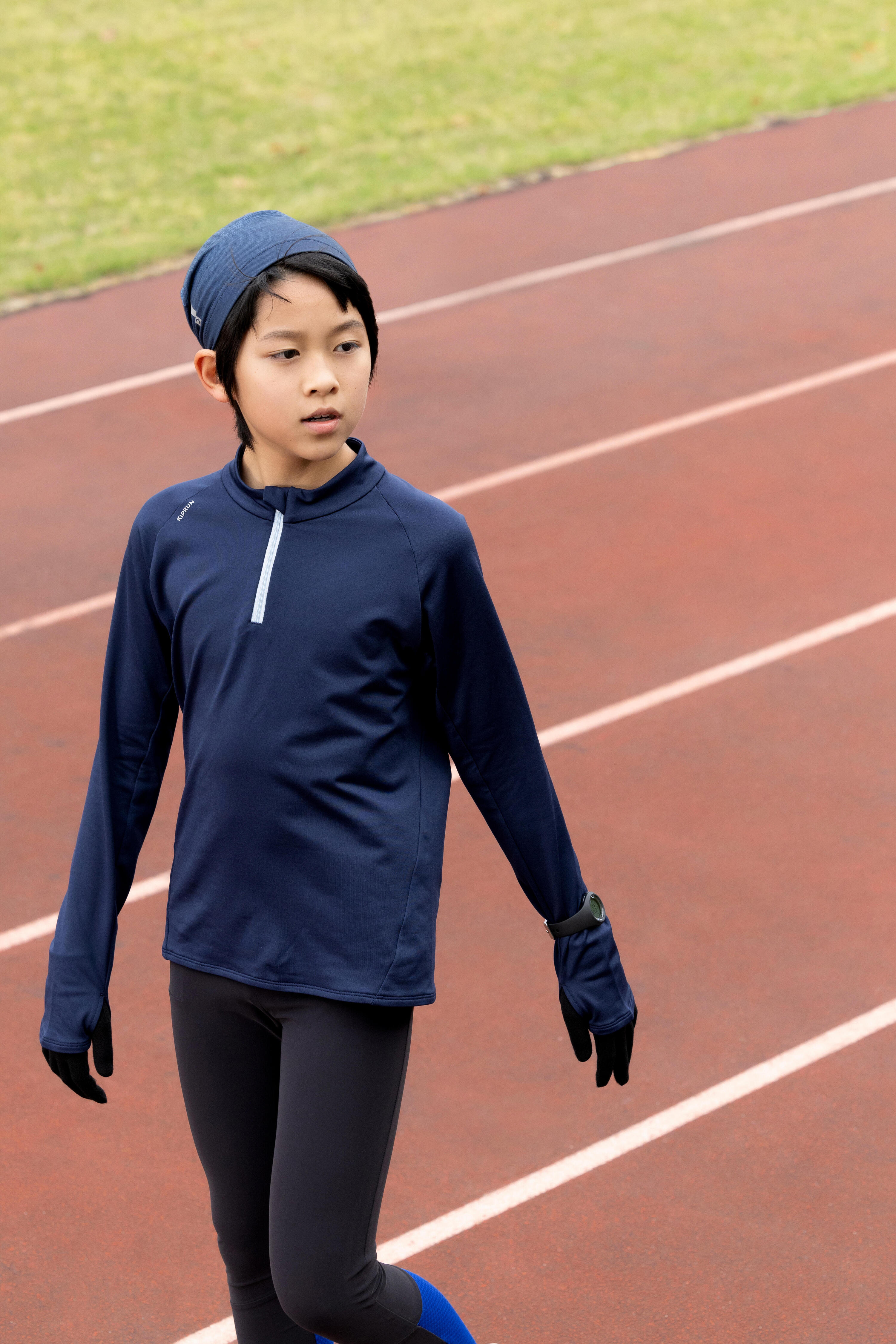 Lauf-Handschuhe Kinder warm - Kiprun CN schwarz 3/6
