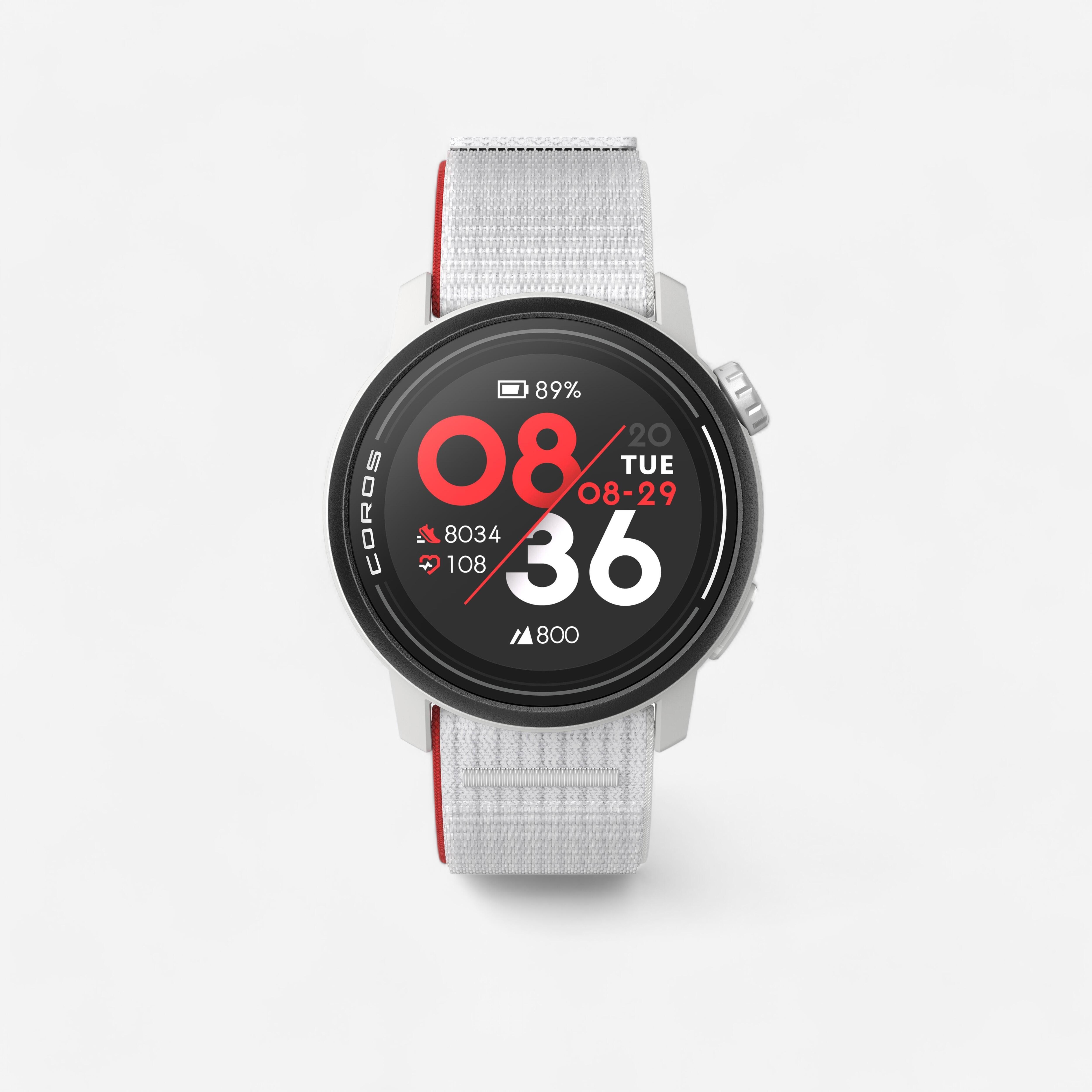 Relógio gps de desporto coros pace 3 branco
