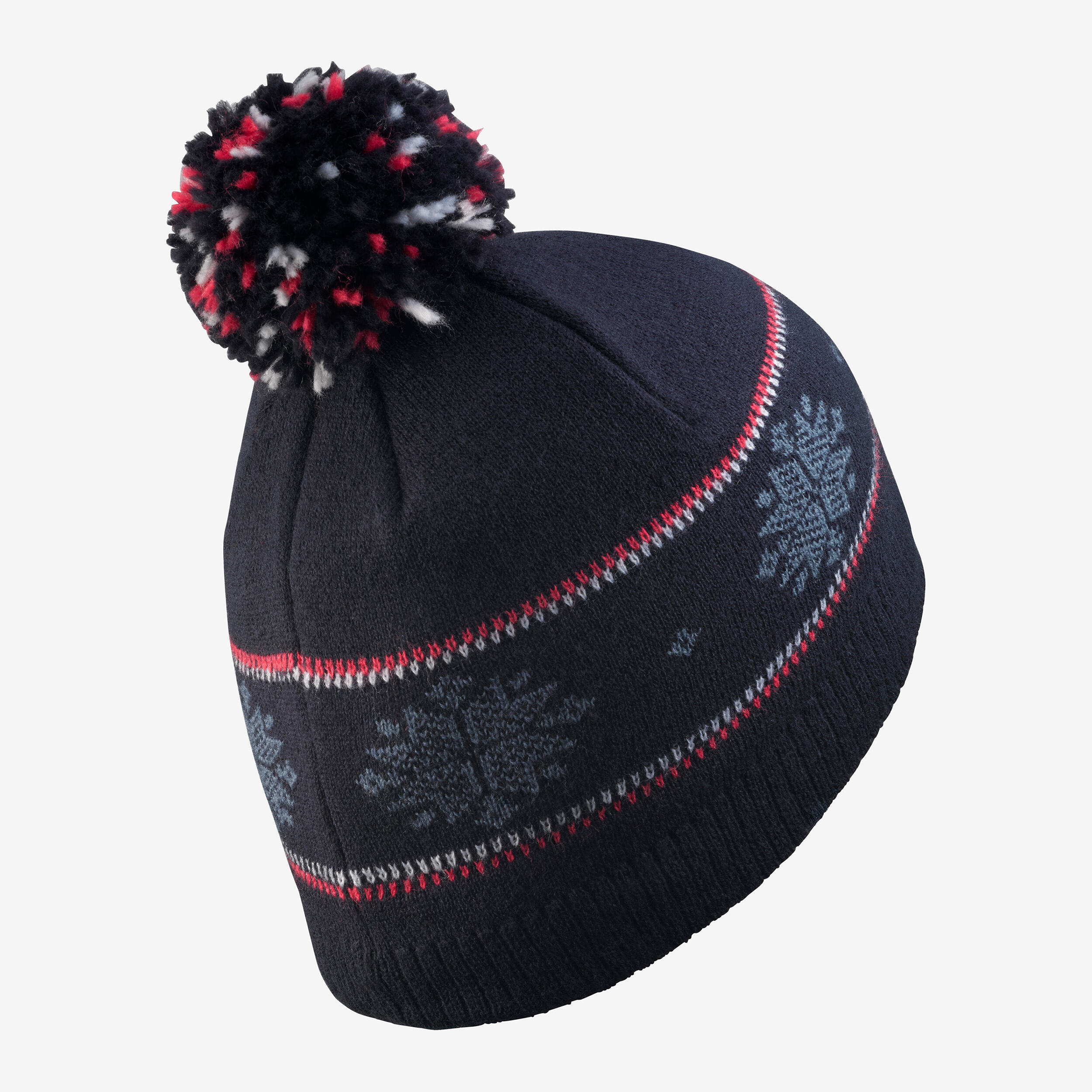 Cappello fiocco di neve per bambini, jacquard blu