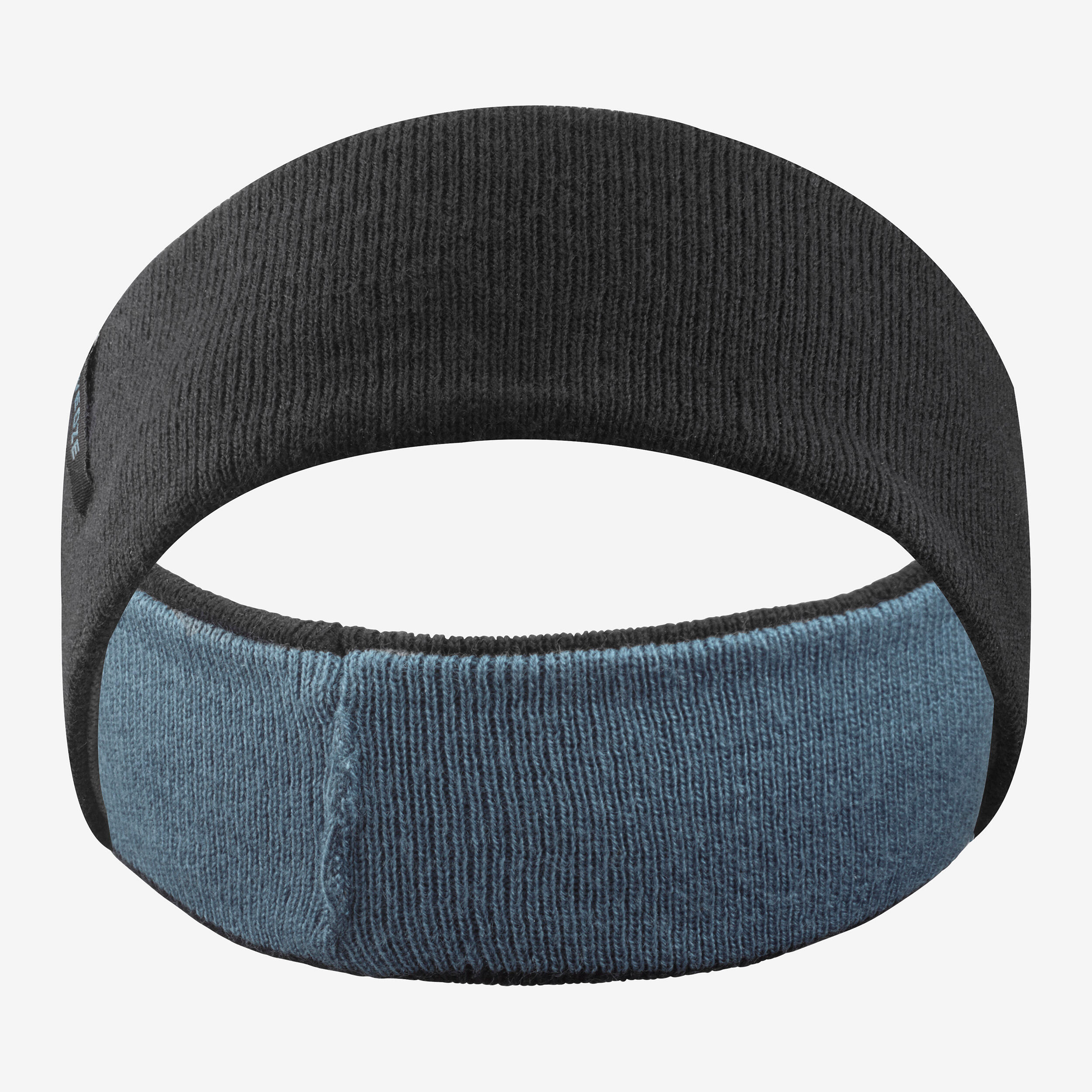 CHILDREN'S SKI HEADBAND - REVERSE GREY AND BLACK