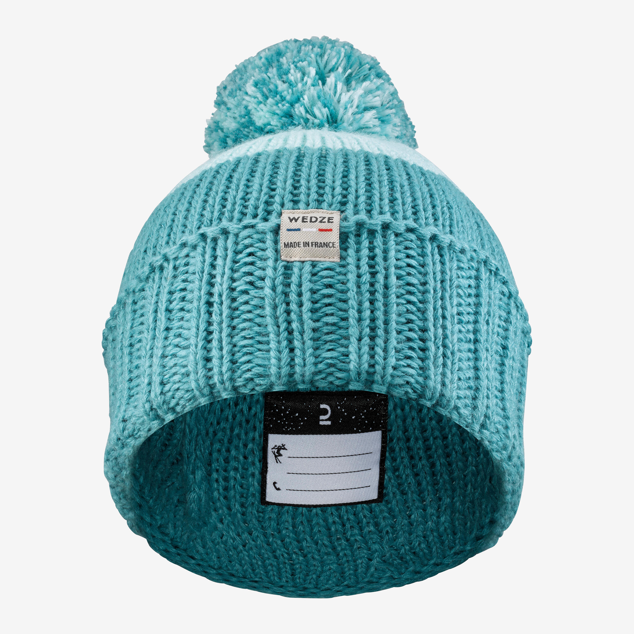 Kids’ Made in France Ski hat, GRAND NORD 500 - Blue