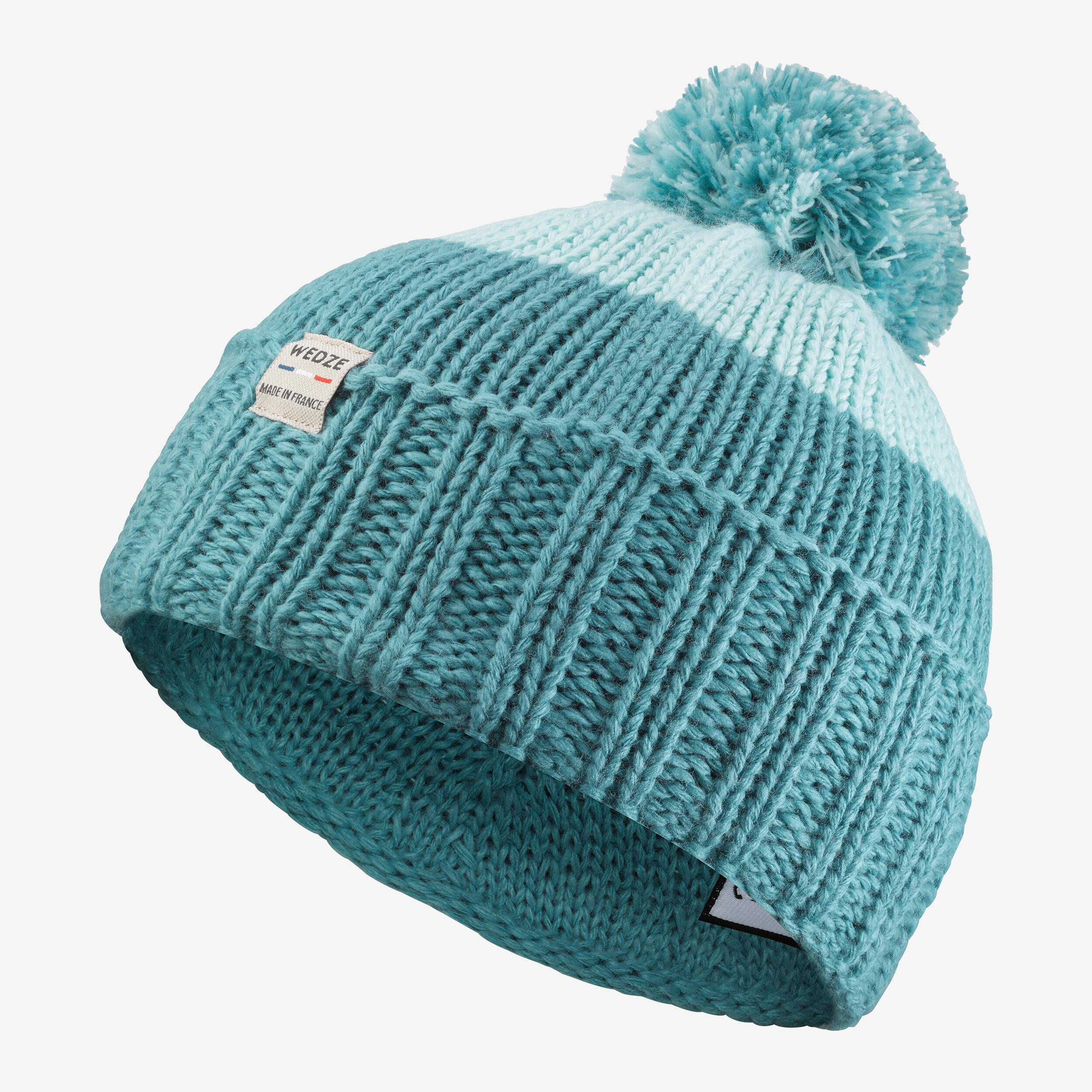 Kids’ Made in France Ski hat, GRAND NORD 500 - Blue