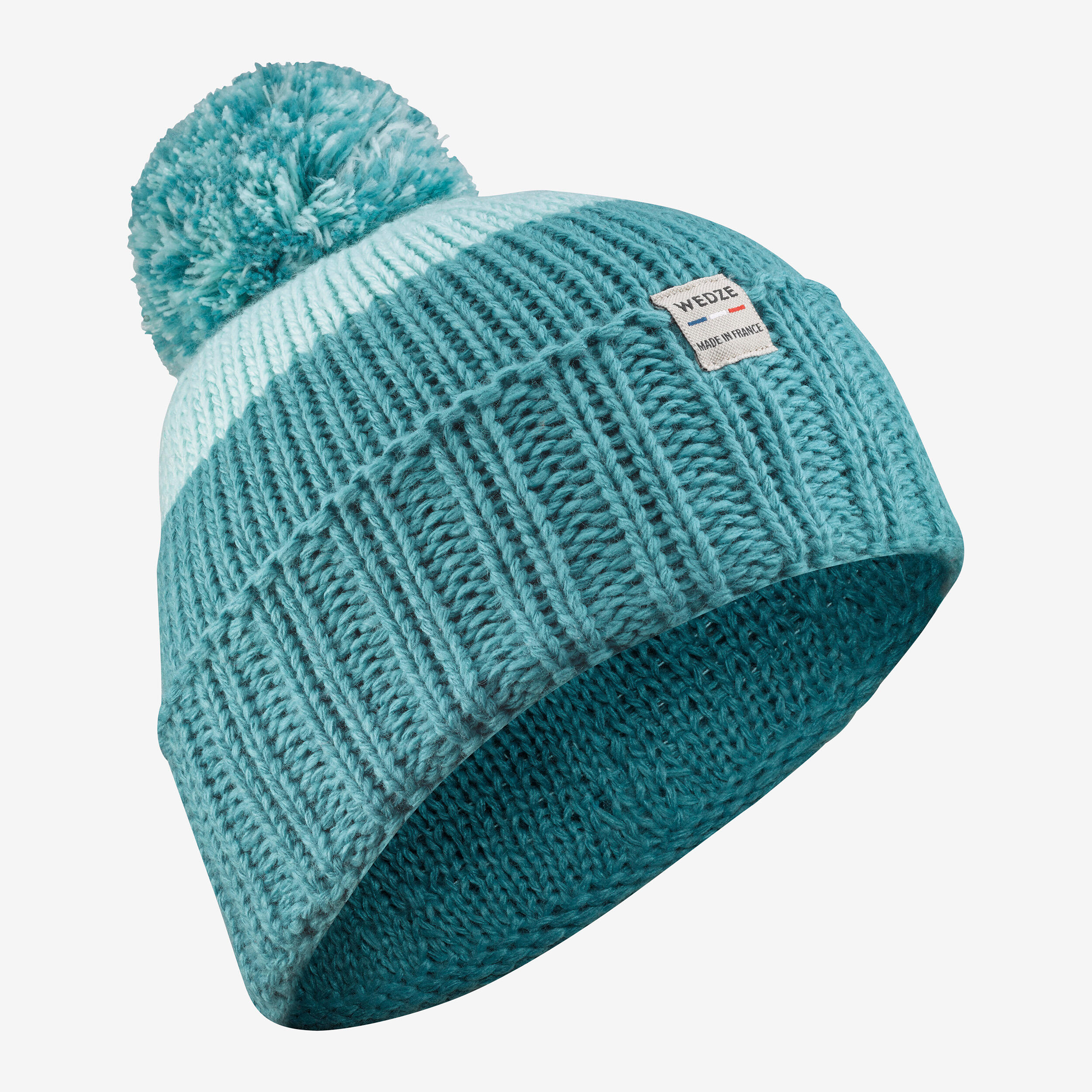 Kids’ Made in France Ski hat, GRAND NORD 500 - Blue