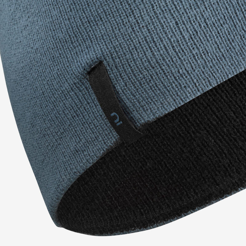 BONNET DE SKI ENFANT - REVERSE NOIR ET BLEU