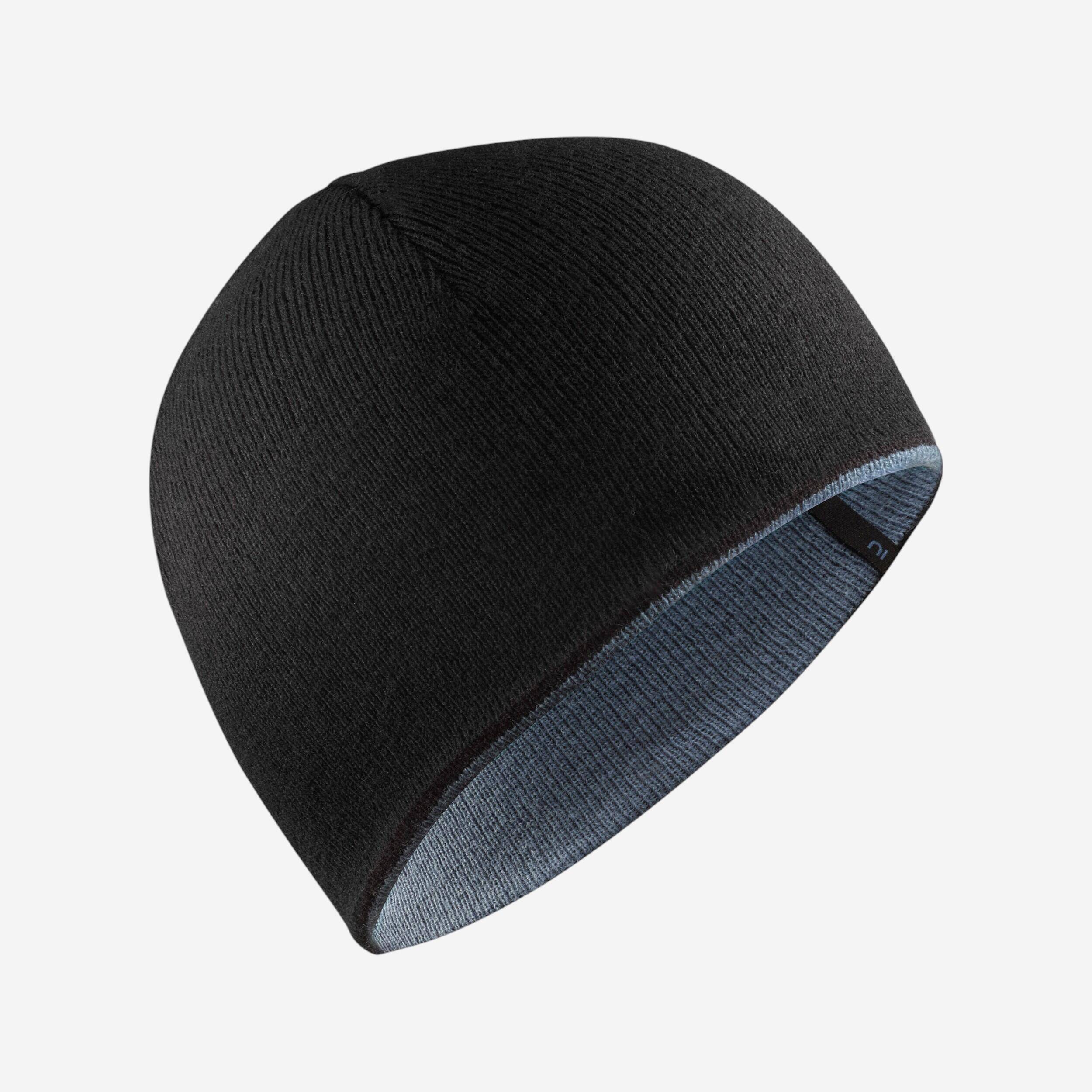 KIDS’ SKI HAT - REVERSE BLACK AND BLUE -  1