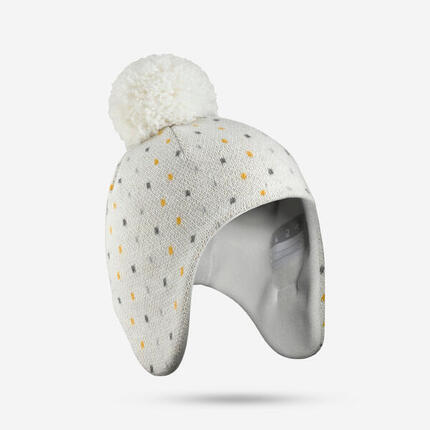 Bonnet bébé péruvien - SIMPLE WARM blanc