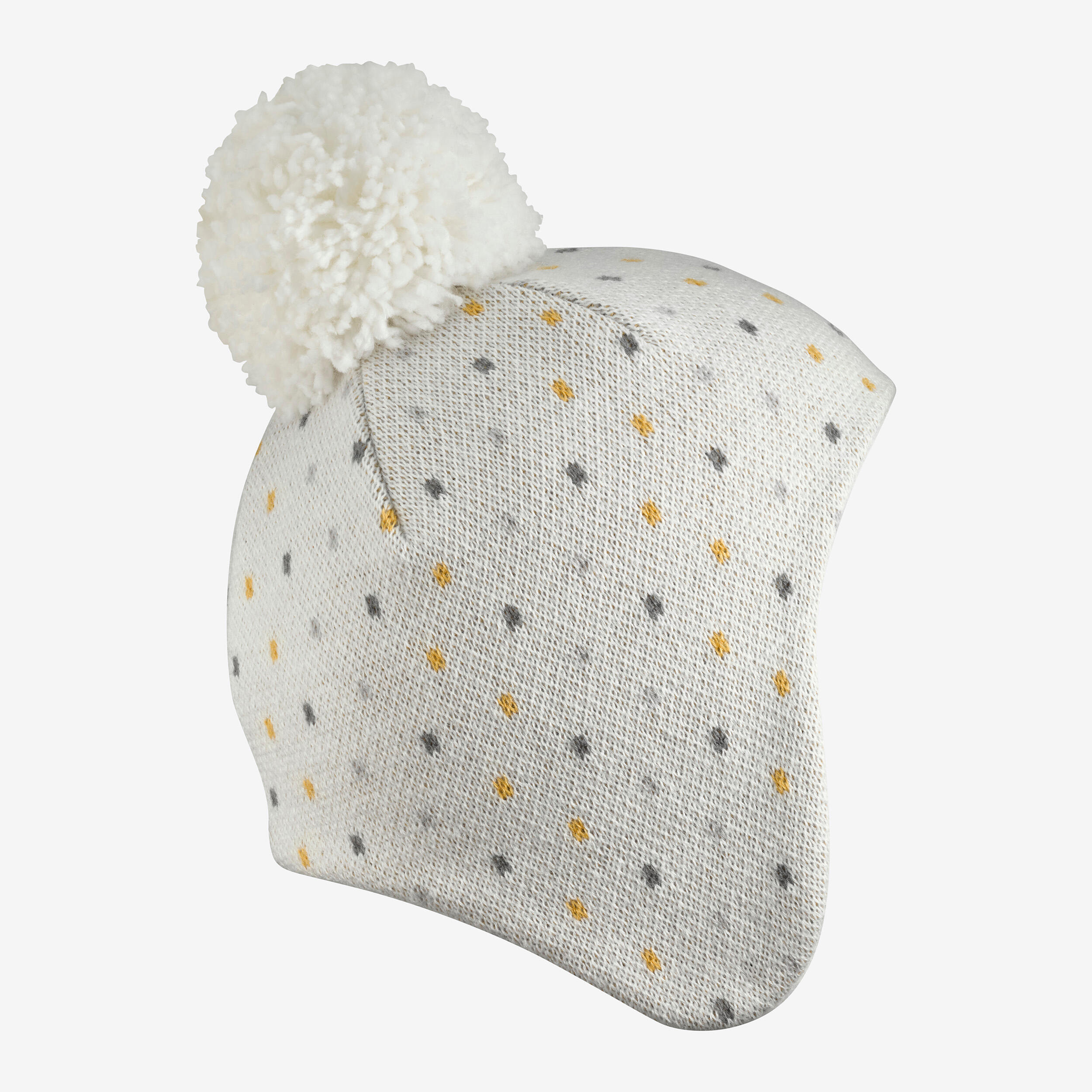 Bonnet bébé péruvien - SIMPLE WARM blanc 6/7