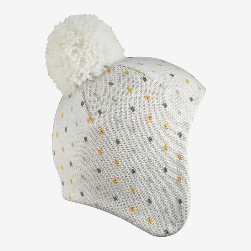 Bonnet bébé péruvien - SIMPLE WARM blanc