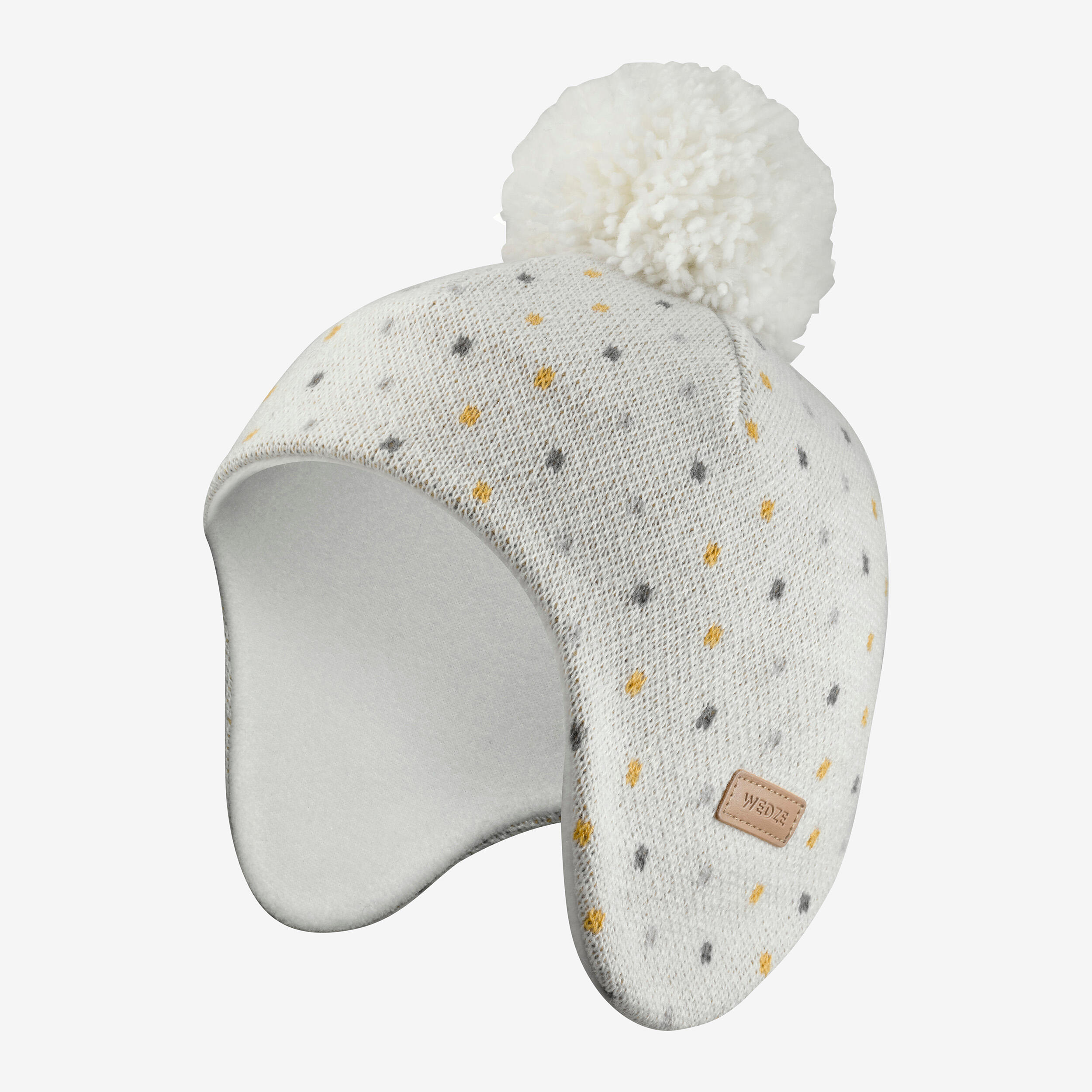 Bonnet bébé péruvien - SIMPLE WARM blanc 3/7