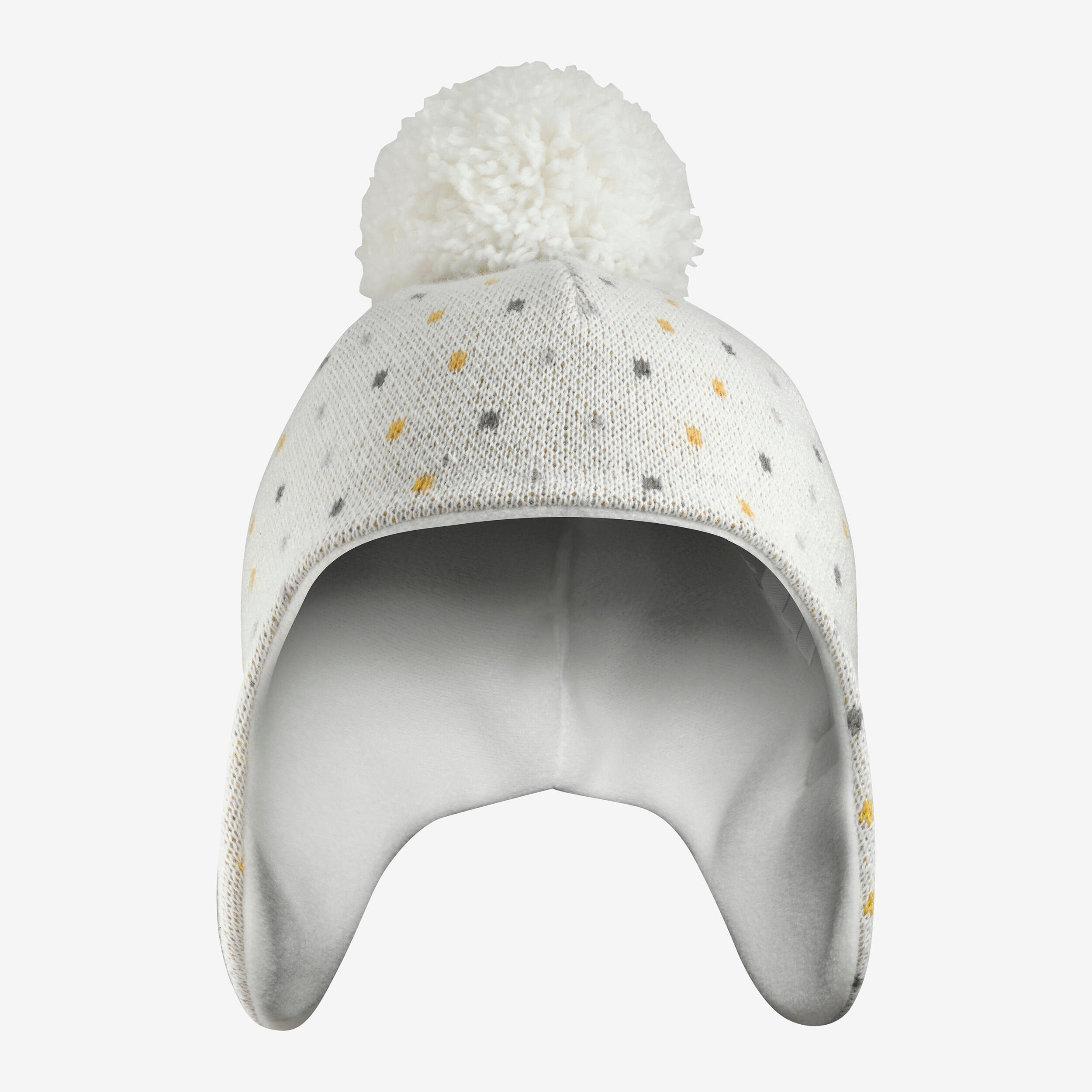Bonnet bébé péruvien - SIMPLE WARM blanc 2/7