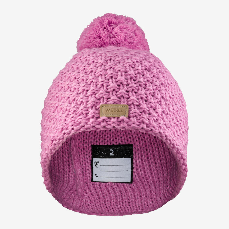 BONNET DE SKI MADE IN FRANCE ENFANT - TIMELESS ROSE
