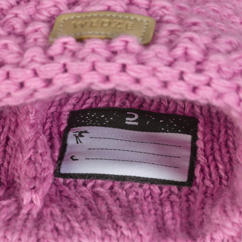 BONNET DE SKI MADE IN FRANCE ENFANT - TIMELESS ROSE