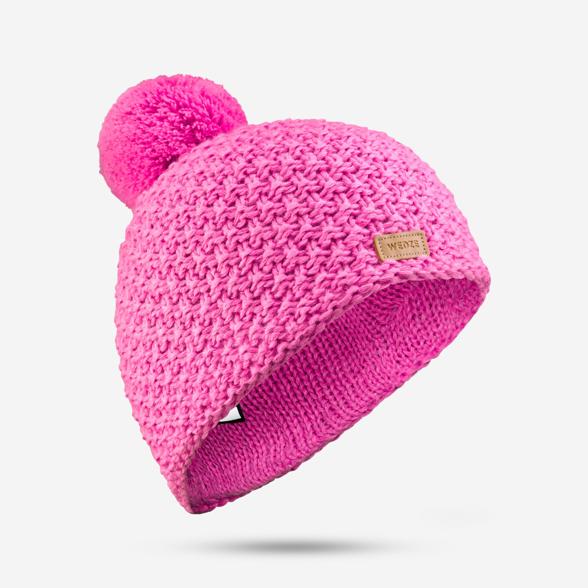 WEDZE KIDS’ SKI HAT MADE IN FRANCE - TIMELESS - PINK