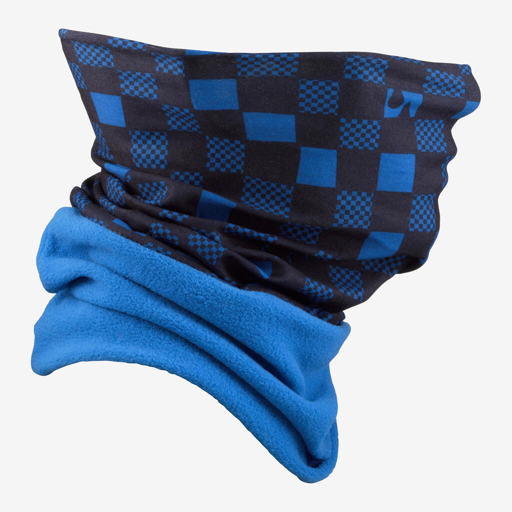 Kids’ bi-material  neck warmer, HUG 500 - Blue