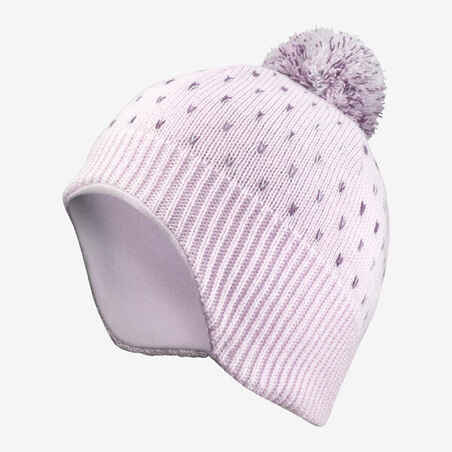 KIDS’ WARM HAT - FLAP LILAC