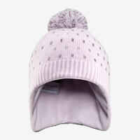 KIDS’ WARM HAT - FLAP LILAC