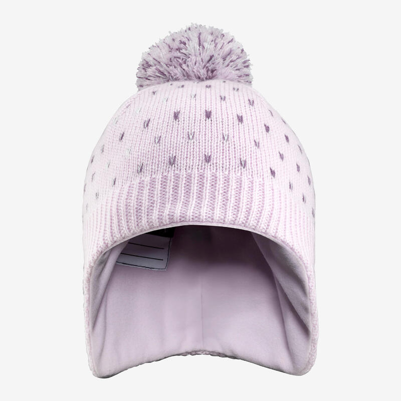 BONNET KID CHAUD - FLAP LILA