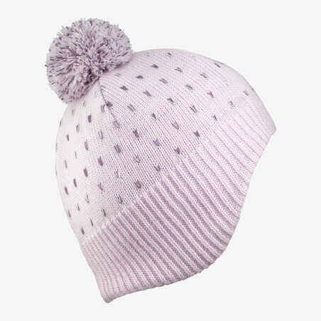 KIDS’ WARM HAT - FLAP LILAC