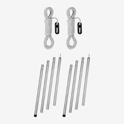Zeltstangen Aluminium für Zelt und Tarp 200 cm 2 Stück