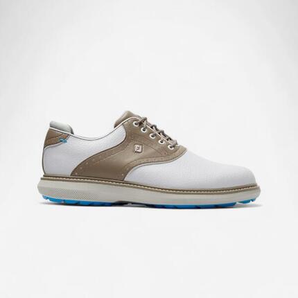 Chaussures golf Footjoy sans crampons traditions H blanc Kaki - Largeur standard