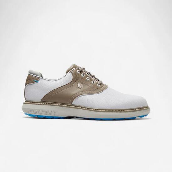 Chaussures golf Footjoy sans crampons traditions H blanc Kaki - Largeur standard